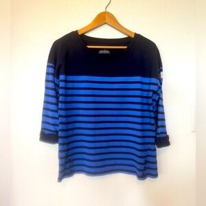 Talbots Women’s M striped sweater Preppy Classic Artsy Career Comfort Cozy